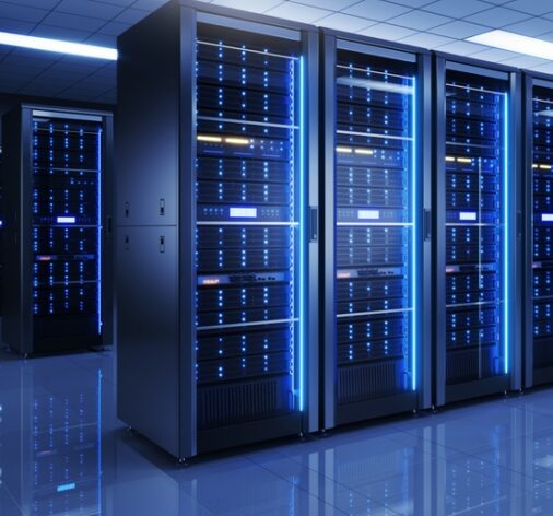 Server,Racks,In,Server,Room,Data,Center,-,Cloud,Computing,